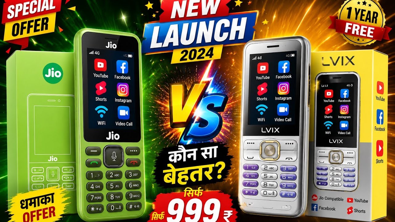 Best 4G Phone 2026⚡LVIX L1 4g unboxsing⚡Jio Phone f320b unboxsing⚡ new 4G keypad phone 2026 