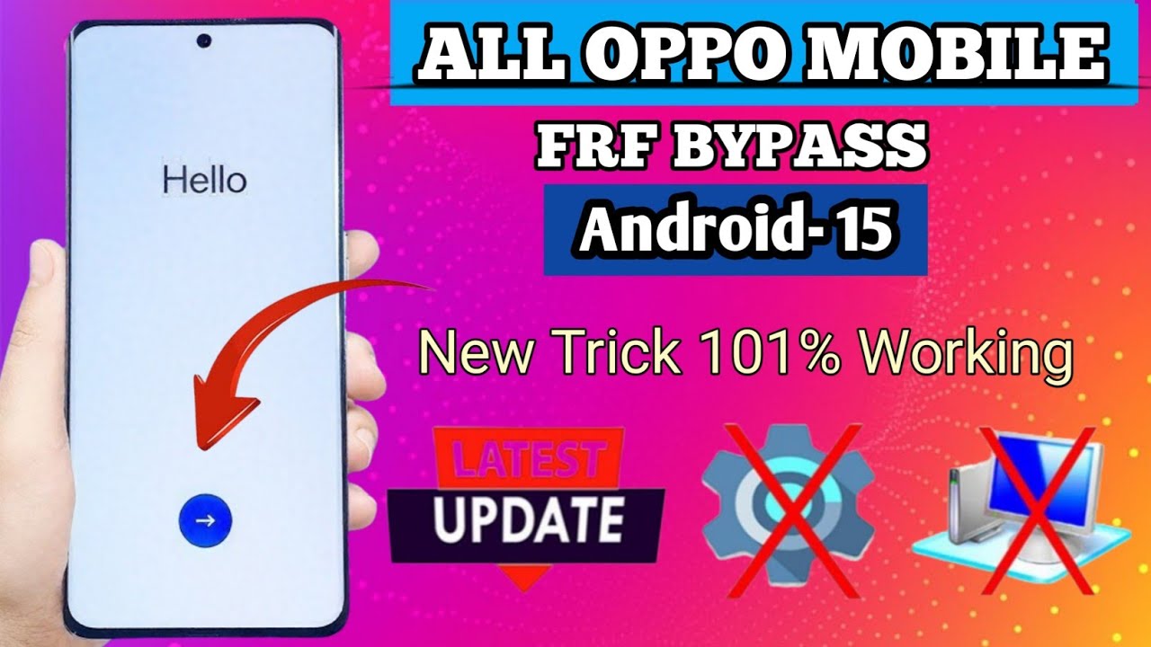 All Oppo Mobile Frp Bypass Android-15 new Trick (101%) working 