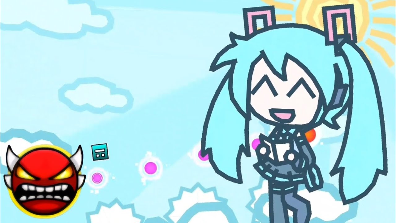 MikuMikuMikuMiku by OddMod - Geometry Dash - Insane Demon - All coins