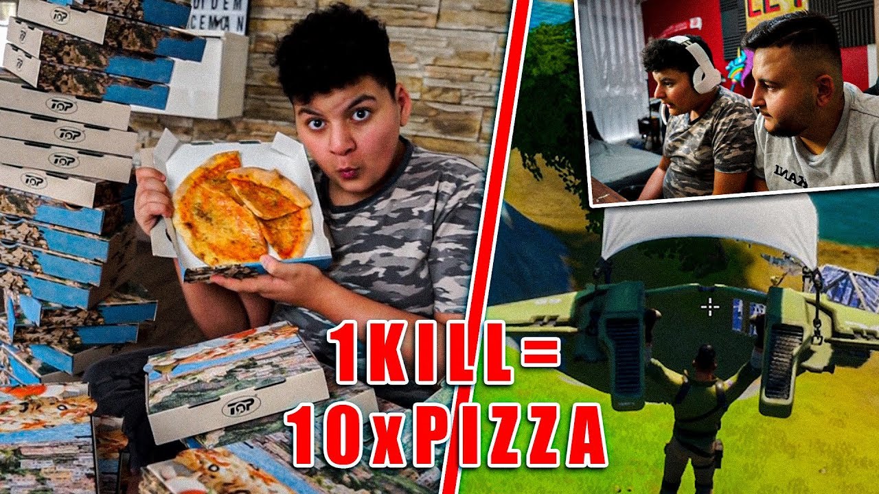 JEDER  *KILL* in Fortnite 10 *PIZZA* BESTELLEN