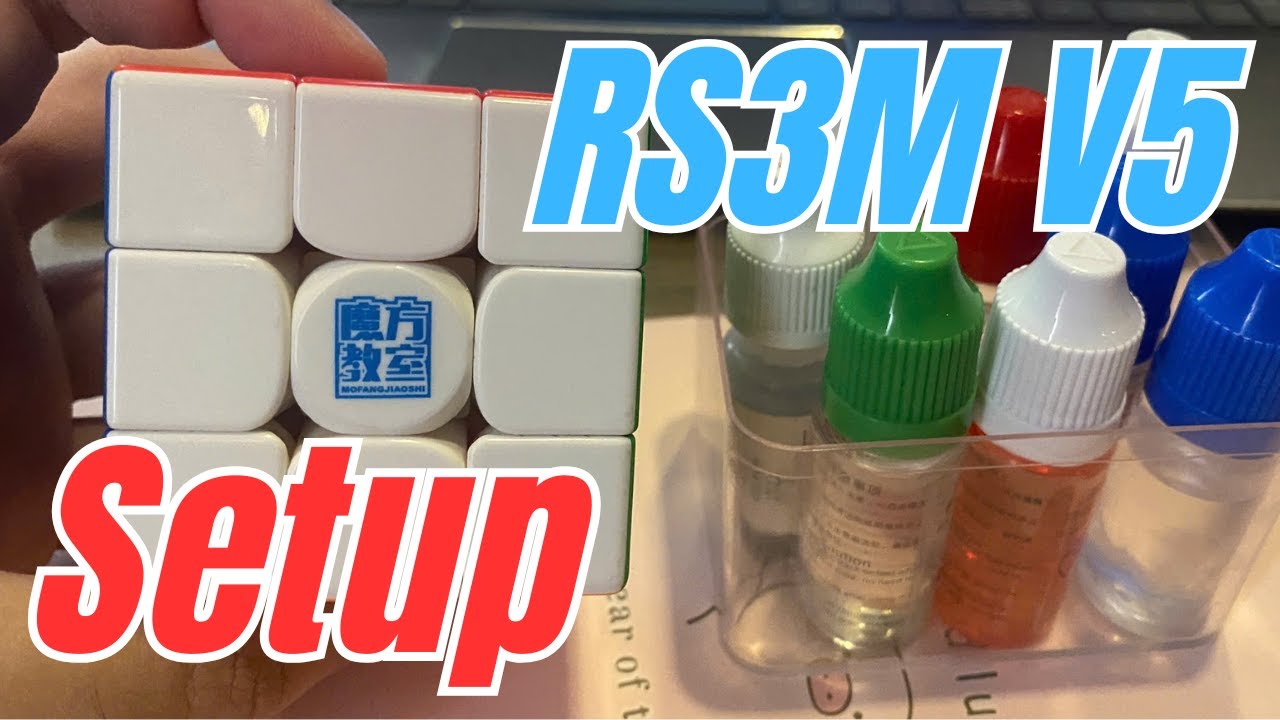 Setup Rubik Moyu Rs3m V5 Ball Core UV Chuẩn Pro