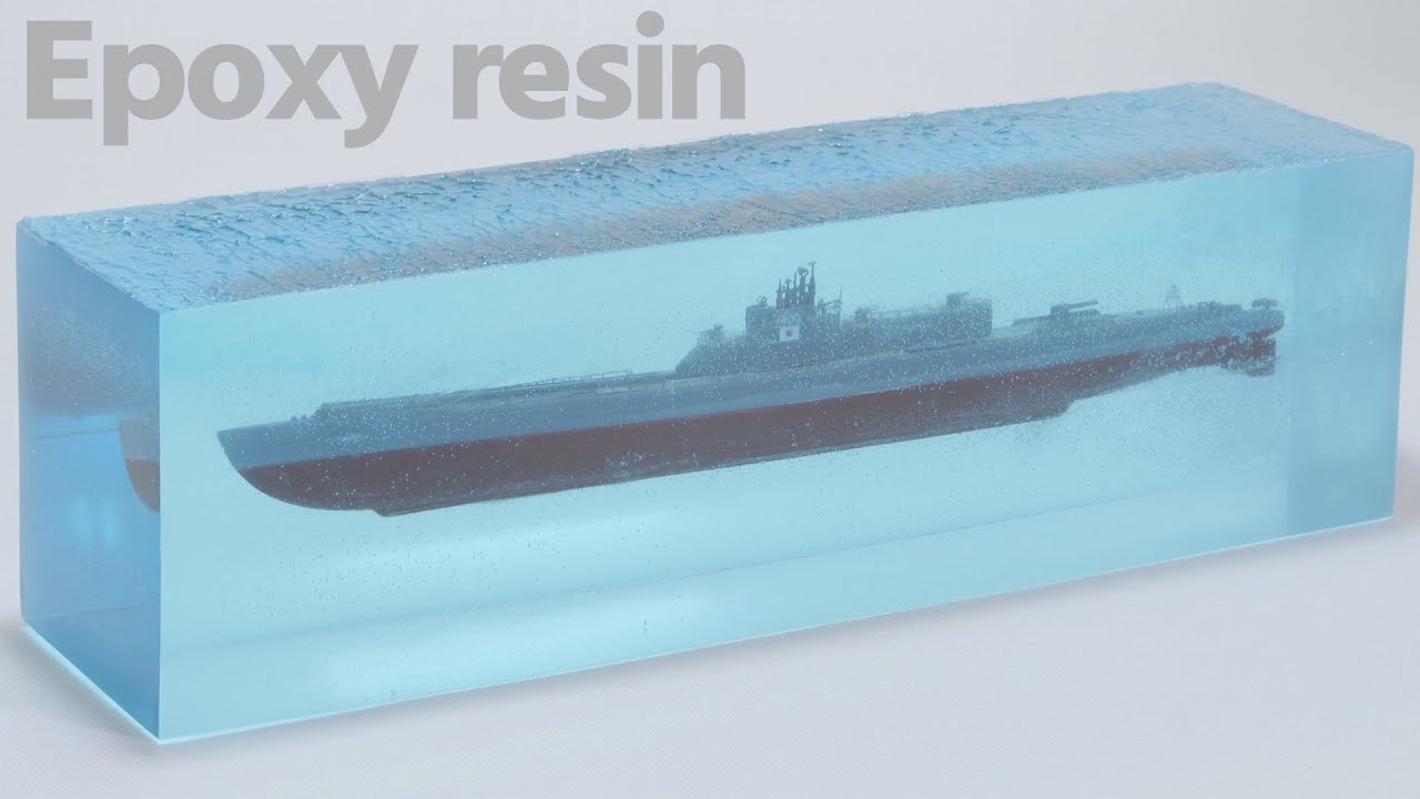 Submarine IJN I-400 - Epoxy Resin diorama 1/700 // И-400 подводная лодка - Модель корабля