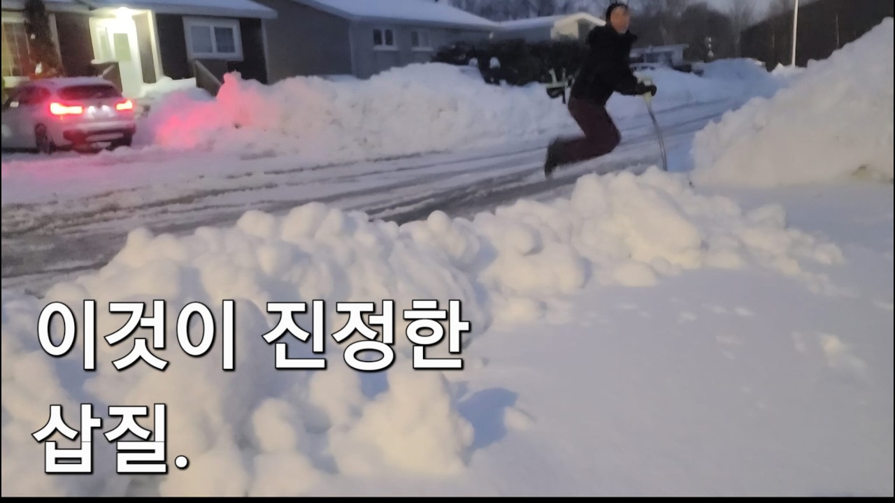평일에 눈오는게 제일 좋은 캐나다 직장인 (출근안하니까 ㅋㅋ)