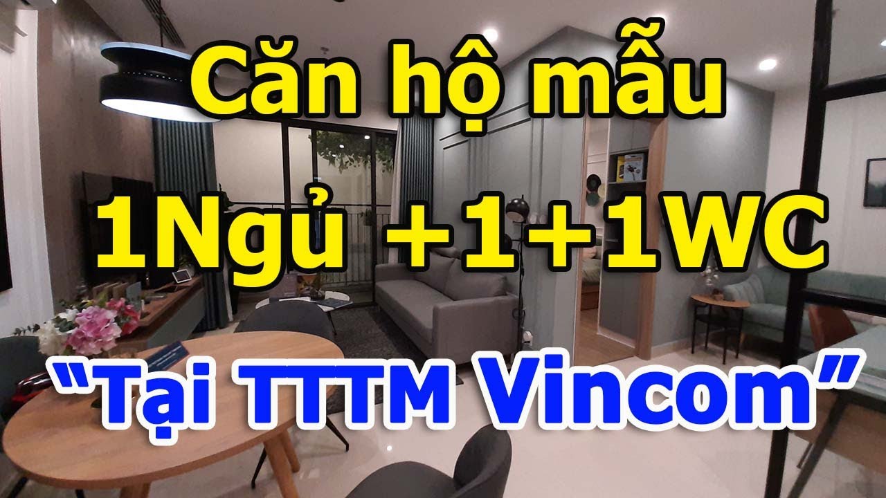 Căn hộ mẫu 1 phòng ngủ +1+1wc Vinhomes Smart City trong TTTM Vincom |VuongLand