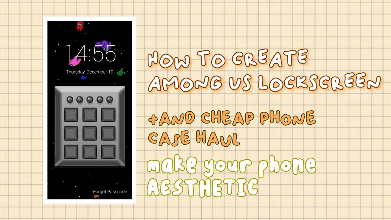 Among Us Lockscreen and Cheap Phone Cases