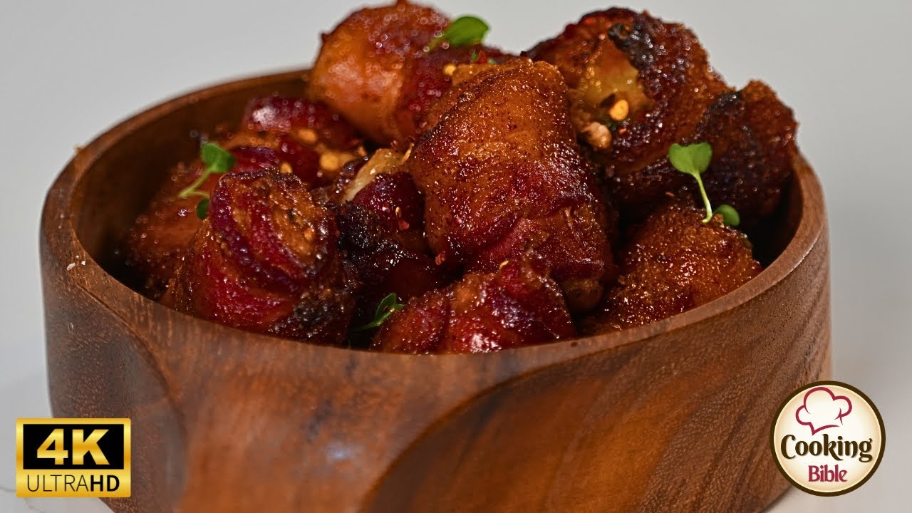 Crispy Sweet Chicken Bacon Recipe😍A Complete Guide To Make The Most Delicious Appetizer😱 4K Cooking
