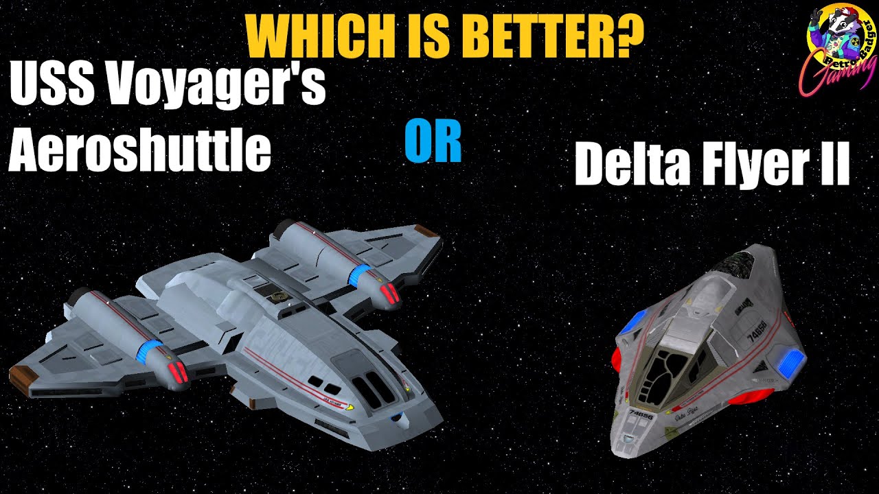 Voyager's Aeroshuttle Crew VS Delta Flyers Tom Paris - Star Trek Ship Battles - Bridge Commander