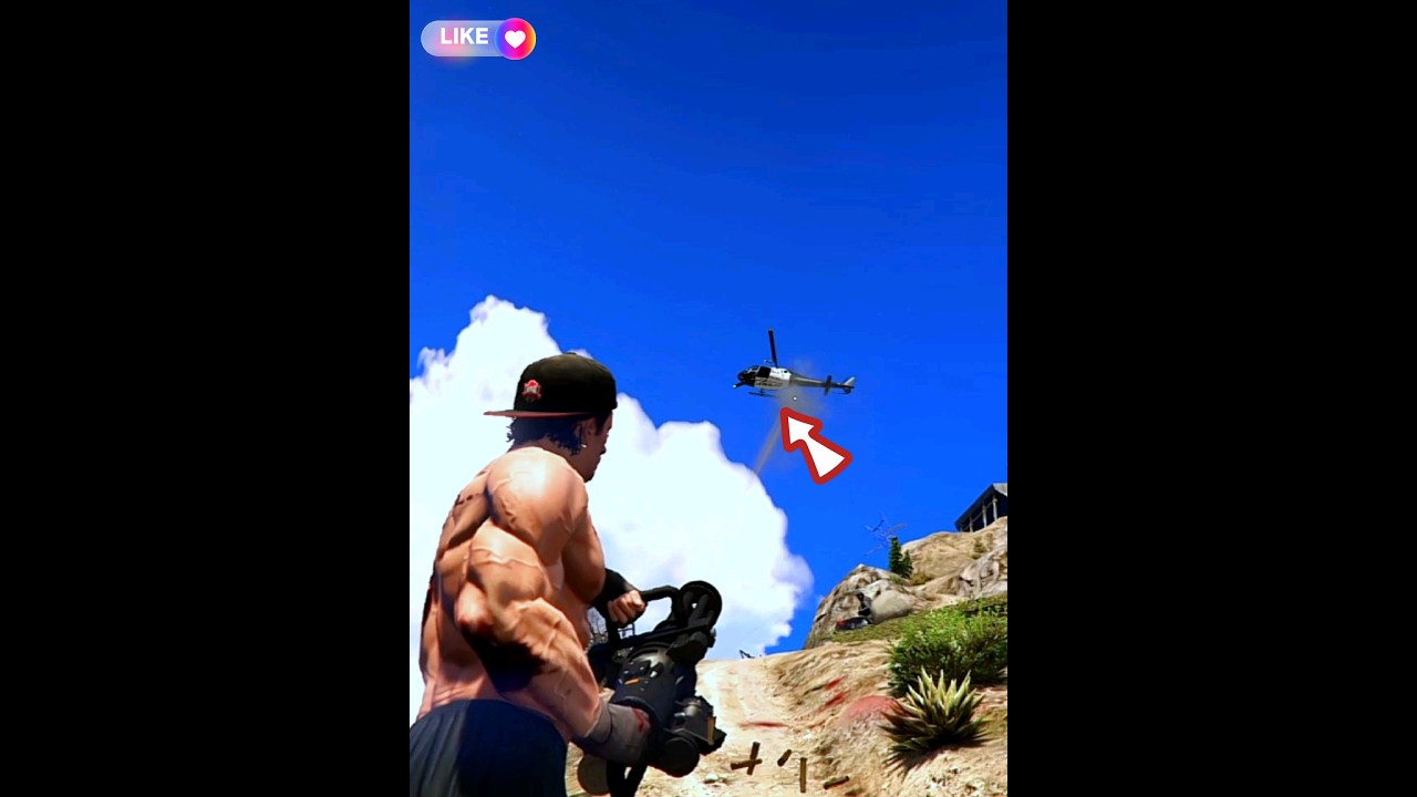 A perfect shot knocked the guy out of the helicopter 🎯 #shortsfeed #ytshorts #trending #viral