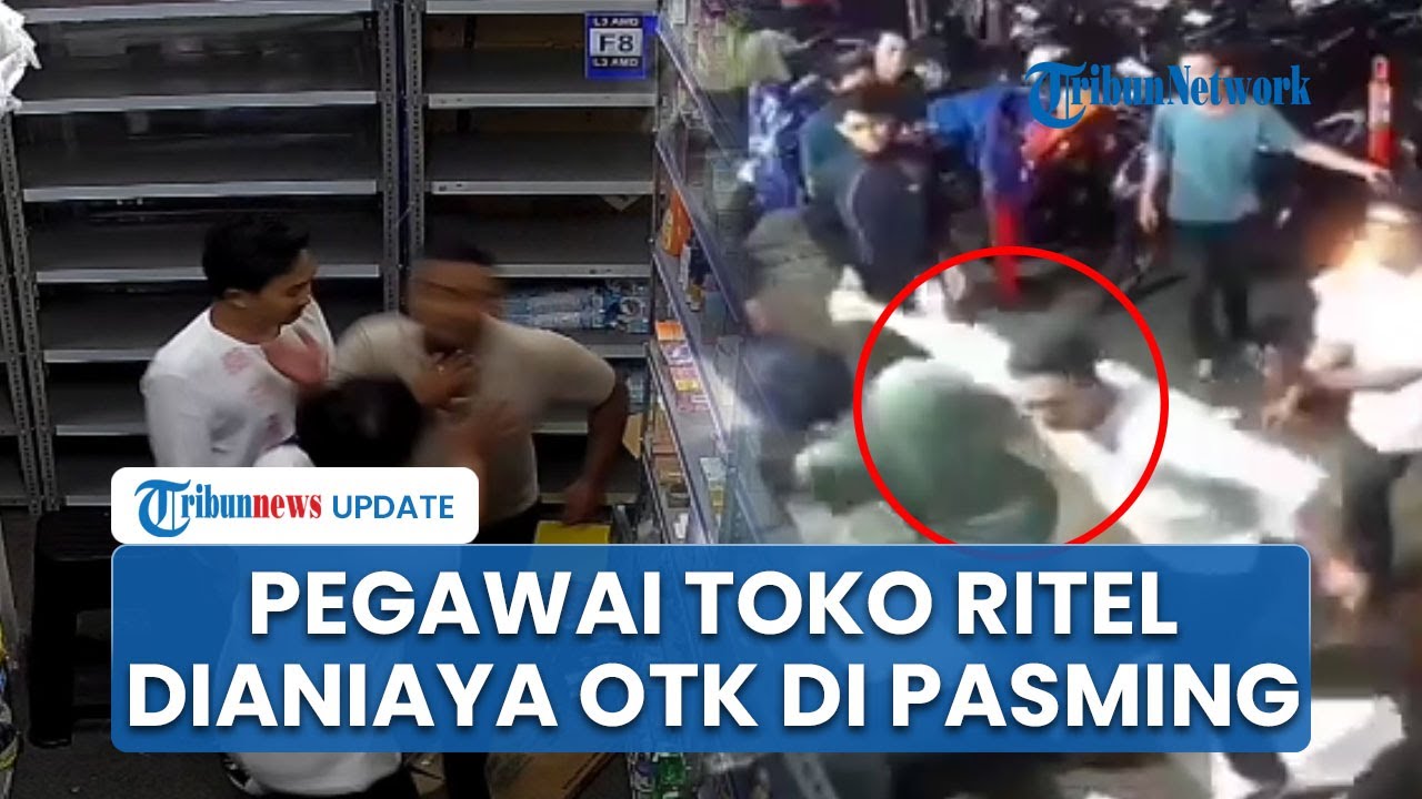 Detik-detik CCTV Pegawai Toko Ritel Dianiaya OTK di Pasar Minggu, Korban Takut Melapor ke Polisi