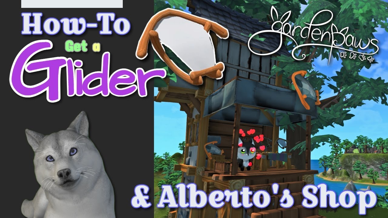 How to Get the Glider Shop | Garden Paws Guide | Alberto&rsquo;s Quest Line Tutorial