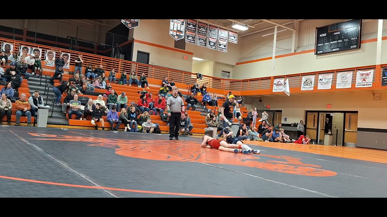 Mancelona Invitational 2/21/2026.Opponent: St.francis(TC) Win pin