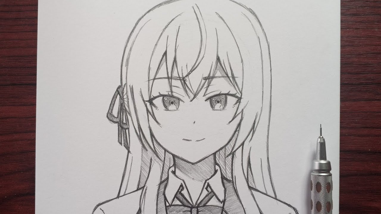 How to draw Alya easy step by step