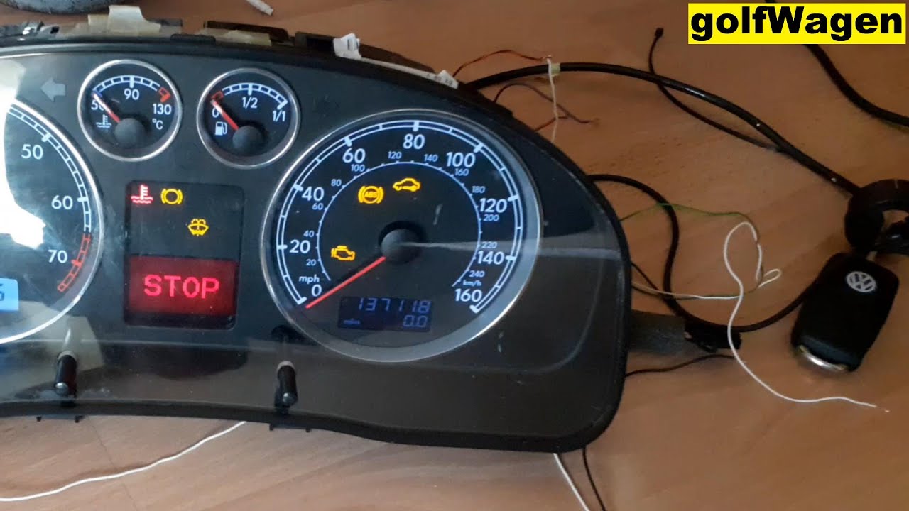 VW Instrument cluster swap error
