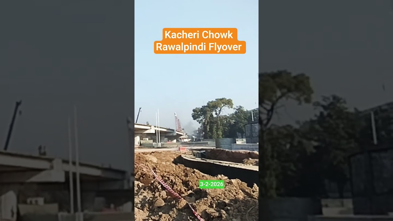 Mega Project Rawalpindi Kacheri Chowk Flyover | Travel Pakistan | Anjum Jamil vlogs