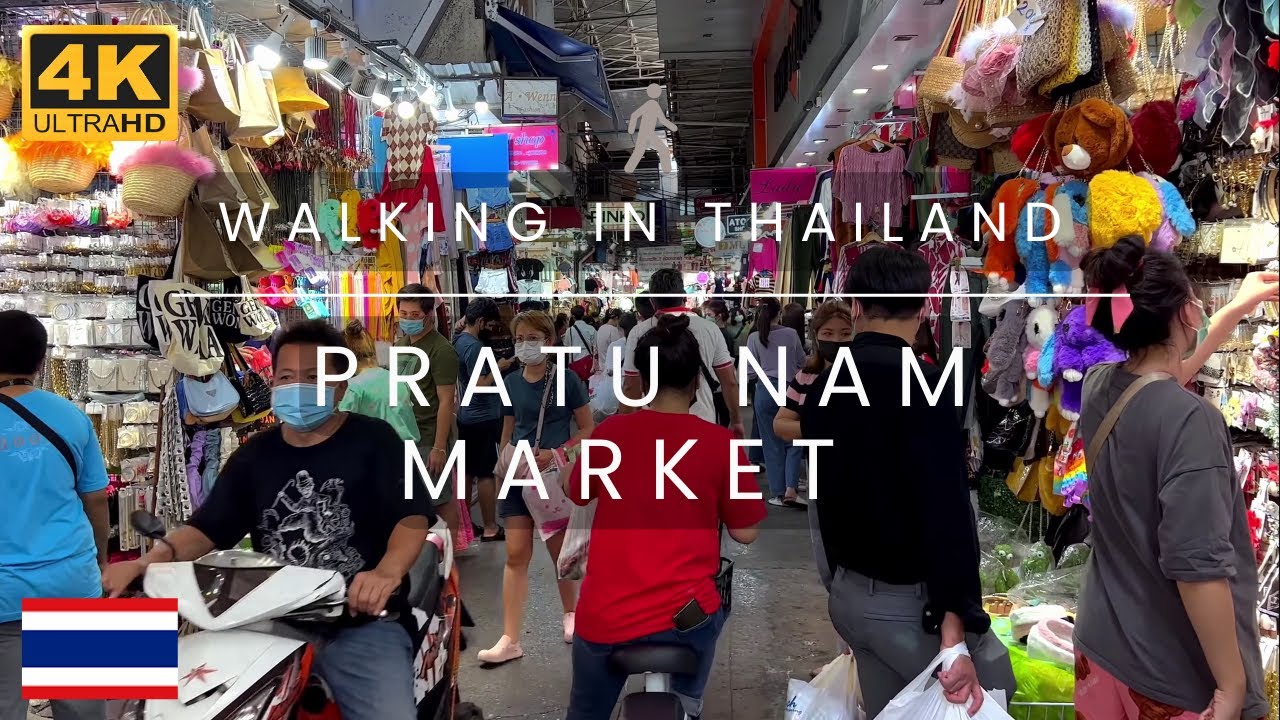 The best deals are at Pratu Nam Market! [4K] Walk Though the Market