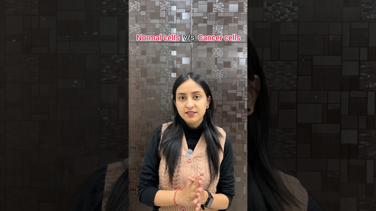 Cancer cells v/s Normal cells #shorts #shortsvideo #biology #study #neet #class12