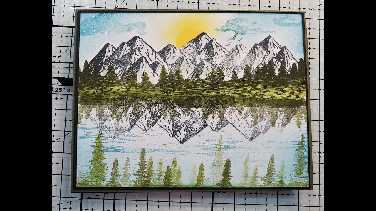 STAMPIN UP MOUNTAIN AIR - MASCULINE BIRTHDAY CARD - WIN THE DEMO CARD FOR THE 1ST TO SUBSCRIBE!