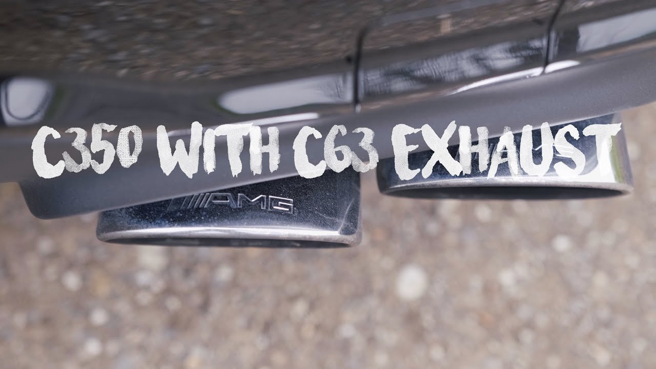 W204 C350 with C63 Exhaust