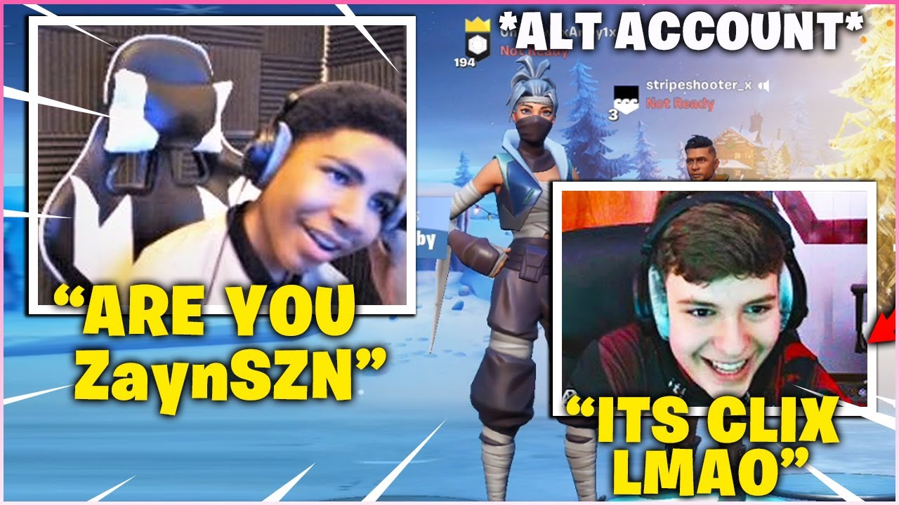 CLIX Makes Unknown *FREAKS OUT* After He USES ALT ACCOUNT To Wager Him!
