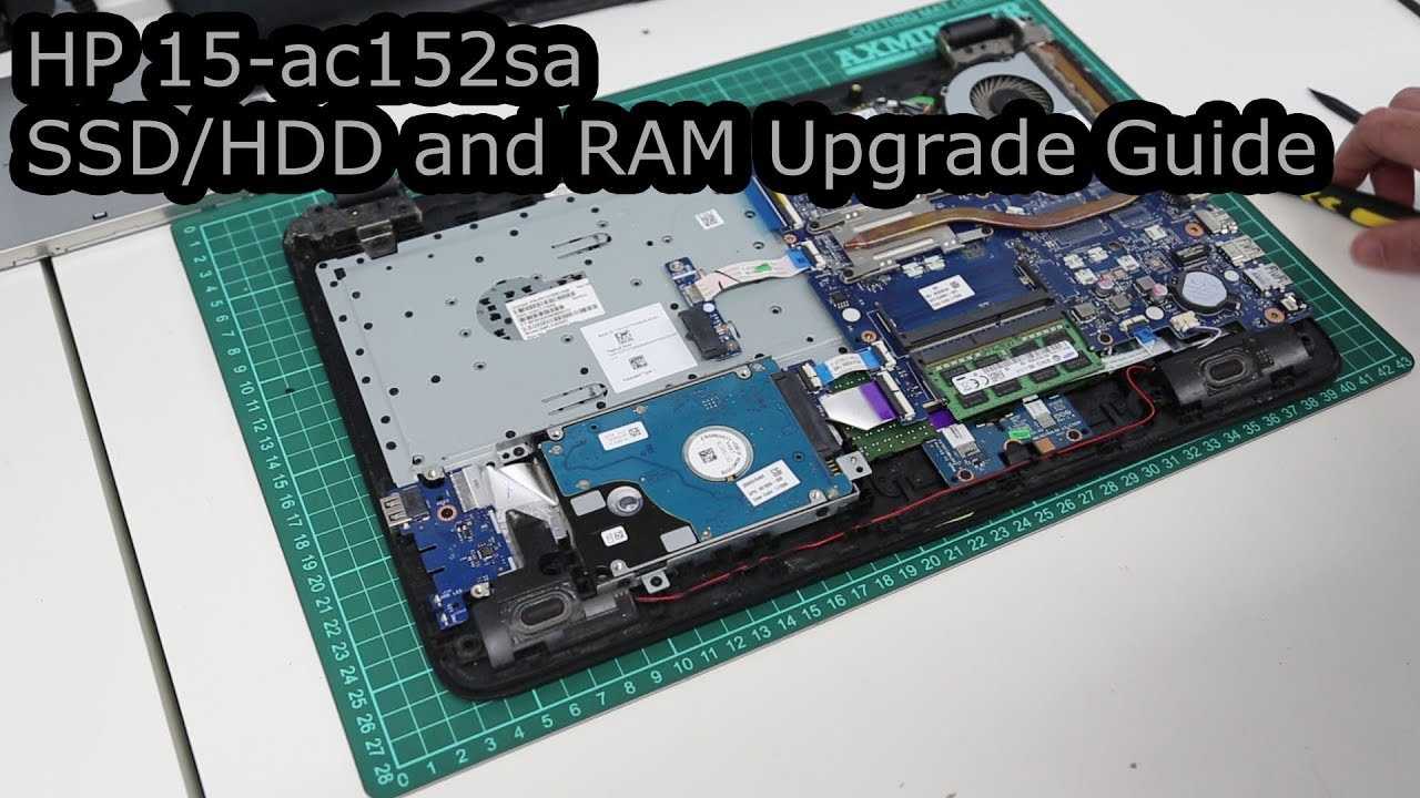 HP 15-ac152sa SSD/HDD and RAM Upgrade Guide