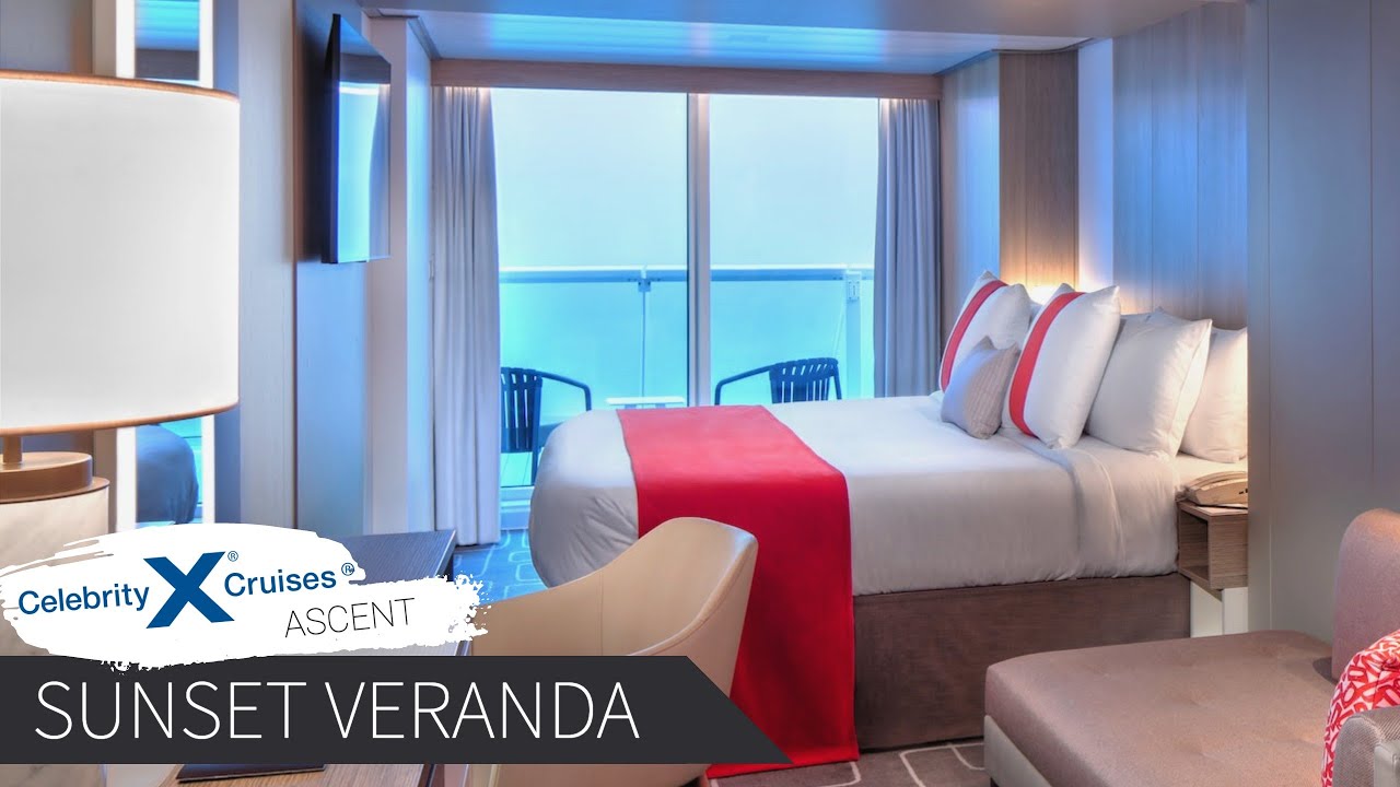 Celebrity Ascent | Sunset Veranda Stateroom Full Walkthrough Tour & Review 4K | Celebrity Cruises