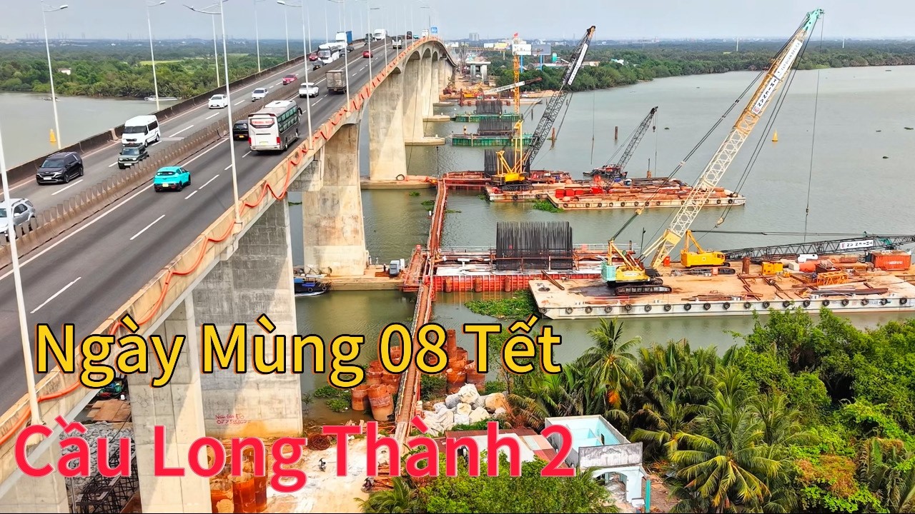 Cầu Long Thành 2 Thuộc Dự Án Mở Rộng Cao Tốc TPHCM- Long Thành- Dầu Giây. Ngày Mùng 08 Tết Bính Ngọ.