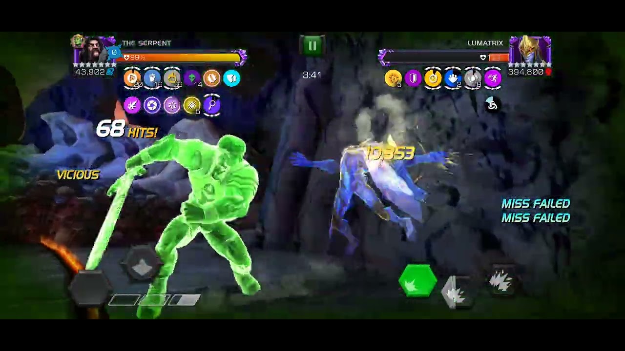 MCOC New Raids: Boss Lumatrix Cheese with Serpent