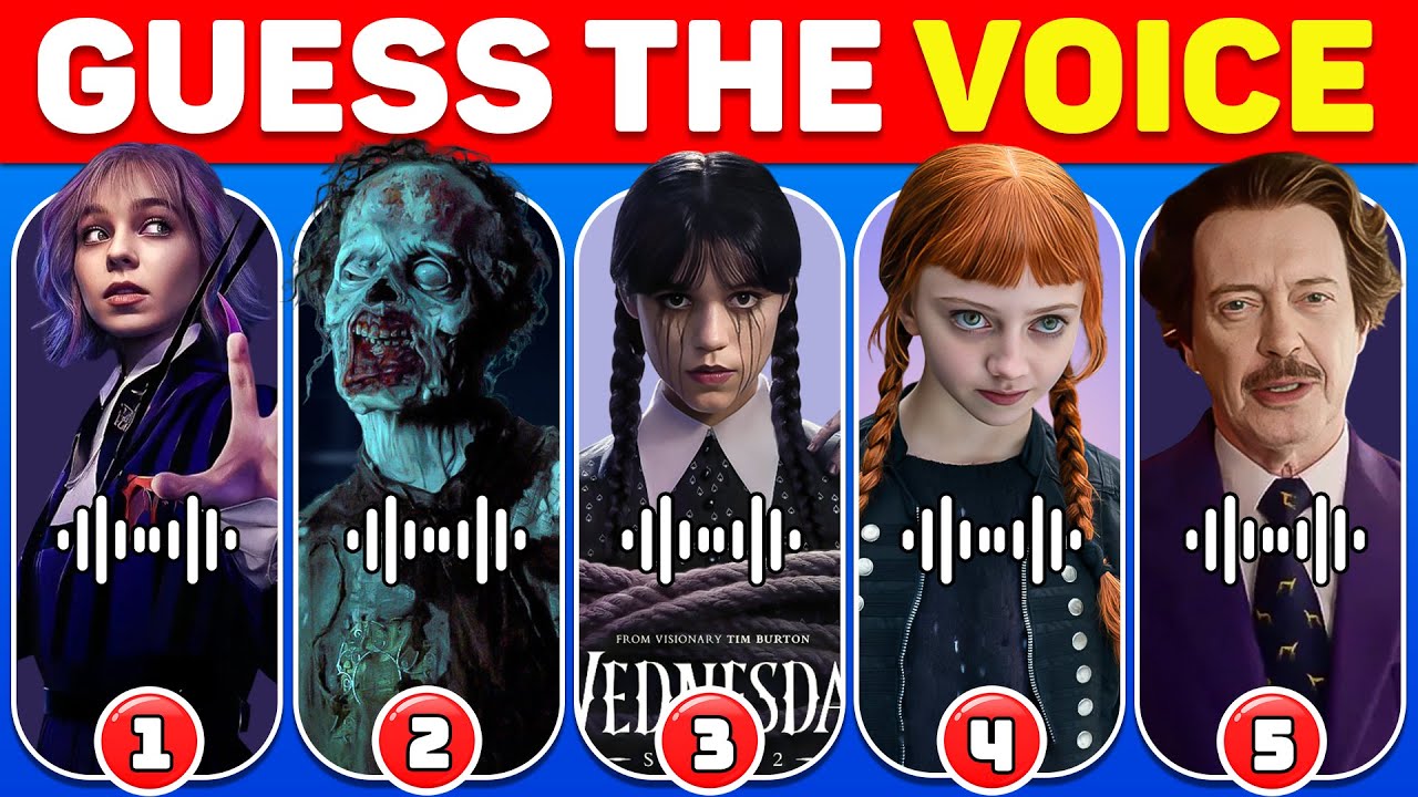 Guess The Wednesday Season 2 Characters by Voice | Guess The Voice | Wednesday: Season 2