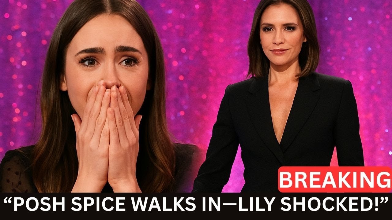 “Posh Spice Surprise Leaves Lily Collins Shaking! 😱✨”