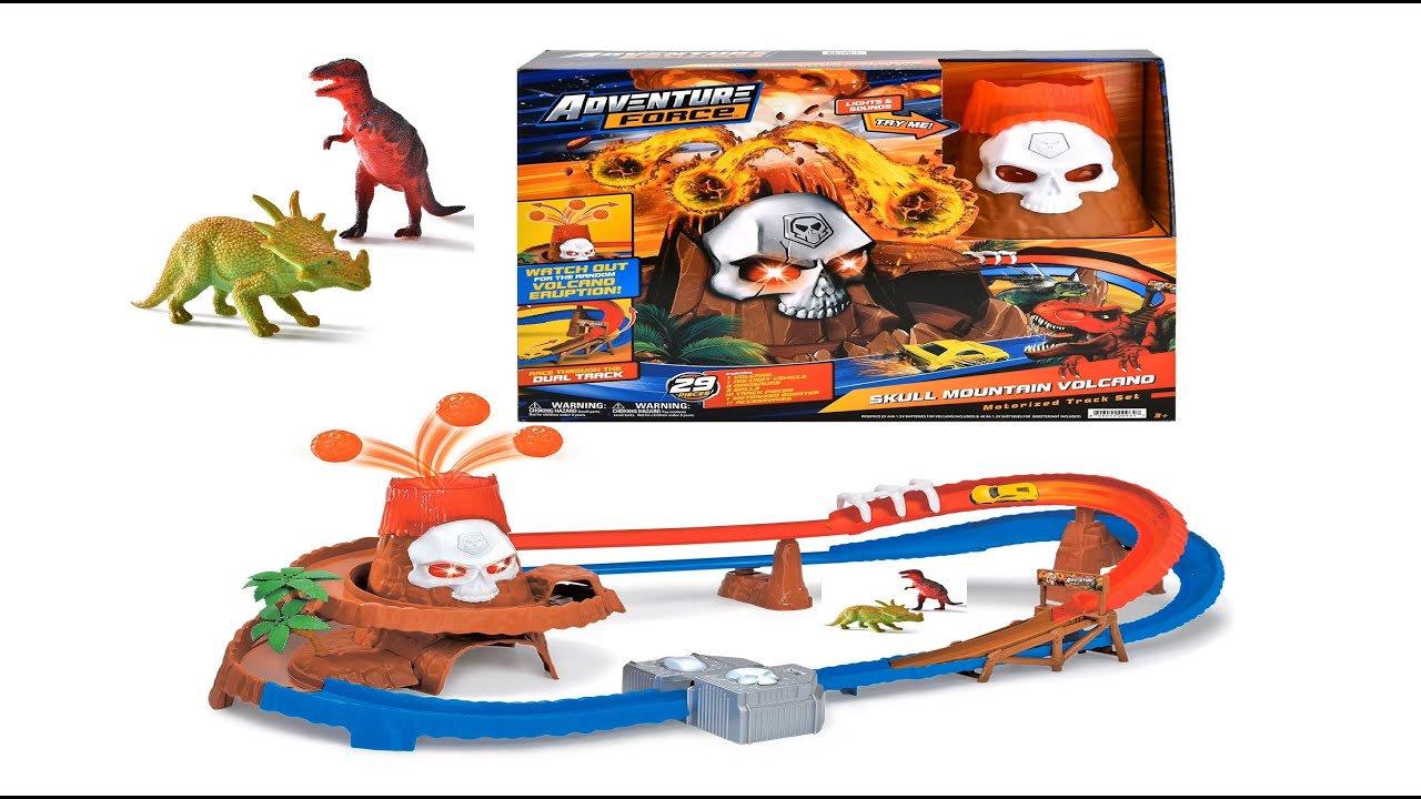 Hot Wheels Hızlı Fırlatma ve Döngü Parkuru Oyun Seti | SKULL MOUNTAIN VOLCANO FAST LAUNCH LOOP TRACK