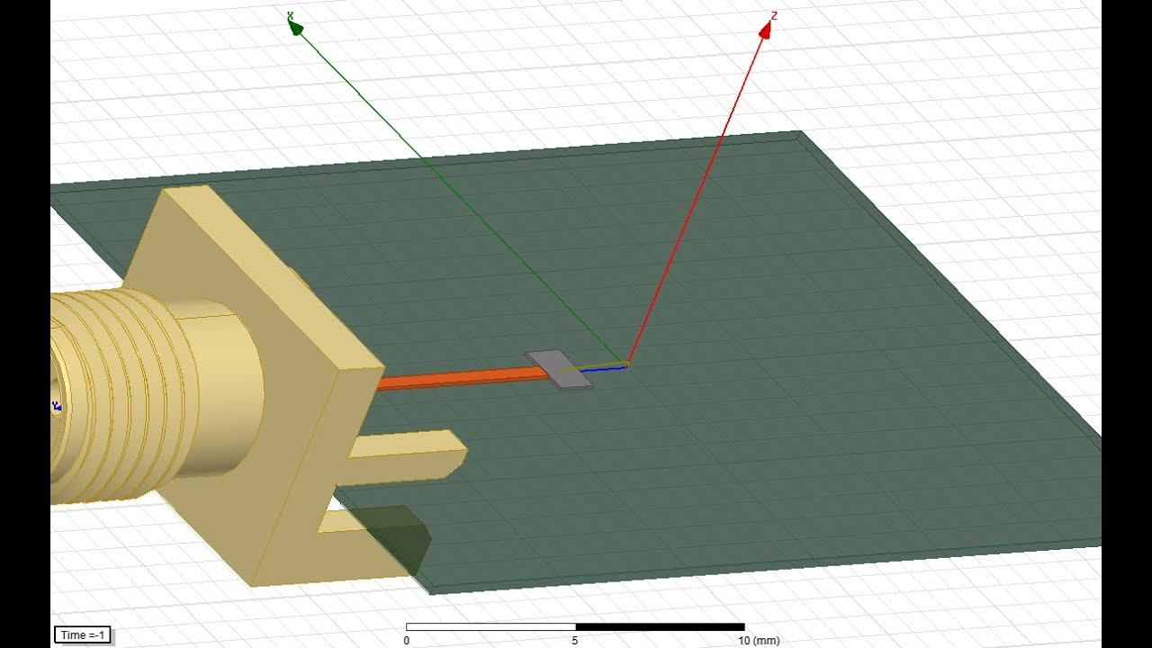 107 - Ansys Maxwell -  modeling bondwire and soldering pads on a PCB