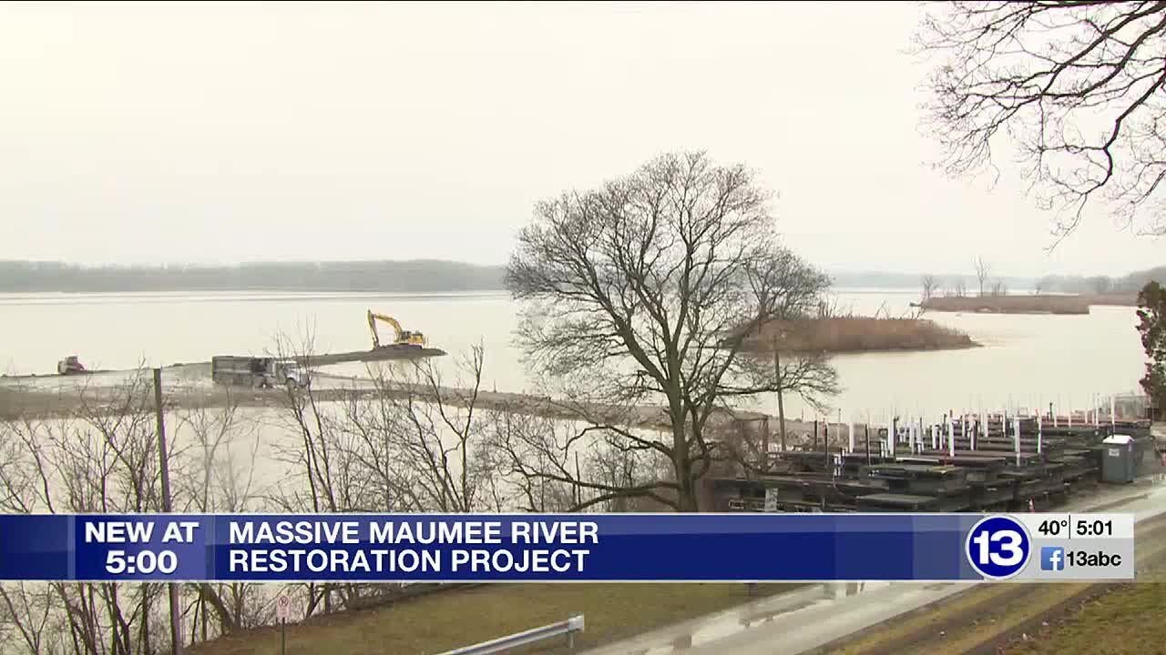 Massive Maumee River restoration project underway