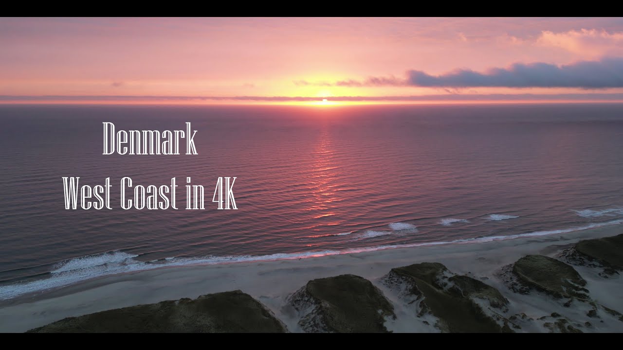 Denmark West Coast and Ringkøbing Fjord Landscape Video in 4K