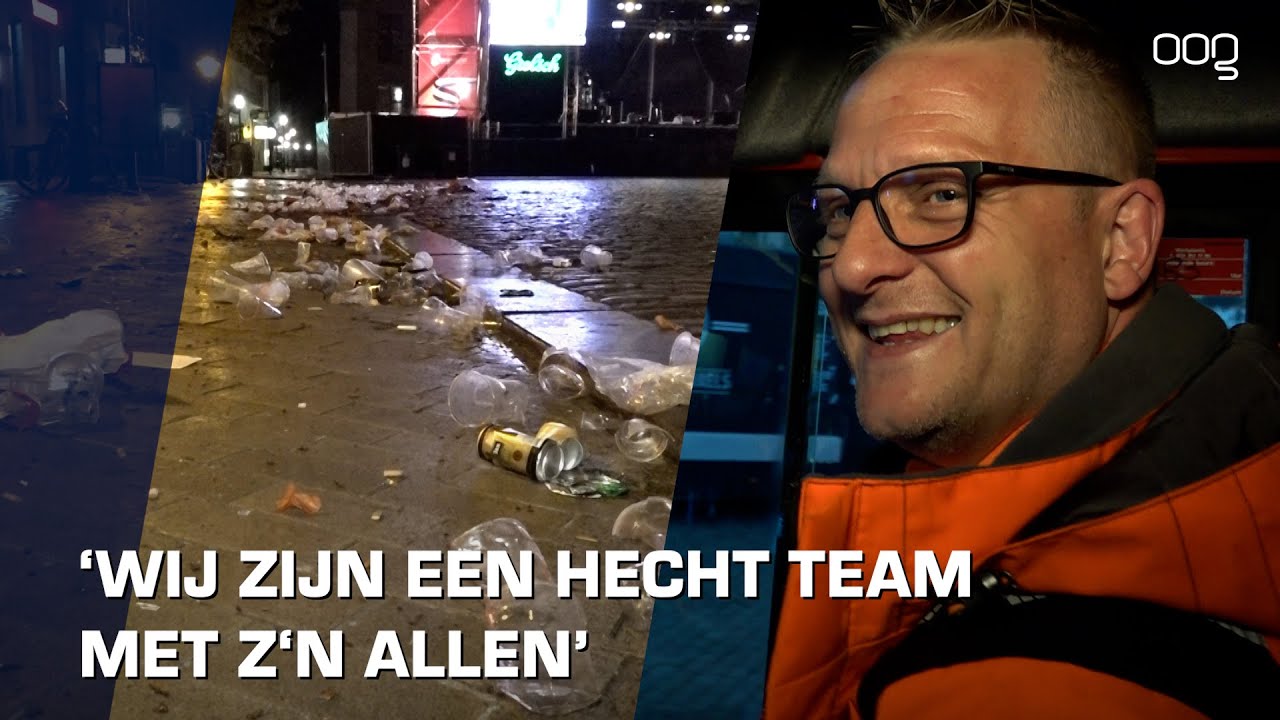 Op pad met de helden van Stadsbeheer tijdens Koningsnacht