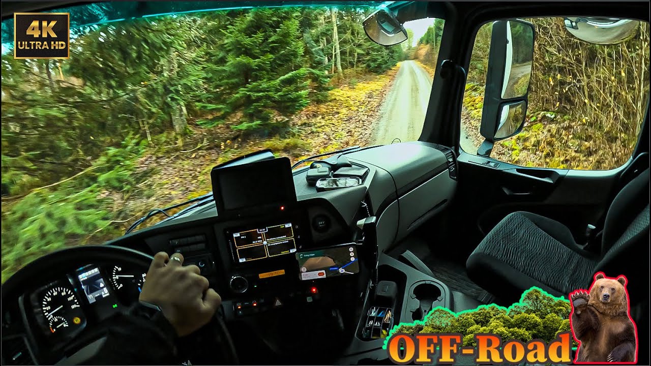Extreme OFF-Road Truck Driving | POV Mercedes Truck | Trucking Job Europe | 4K ASMR