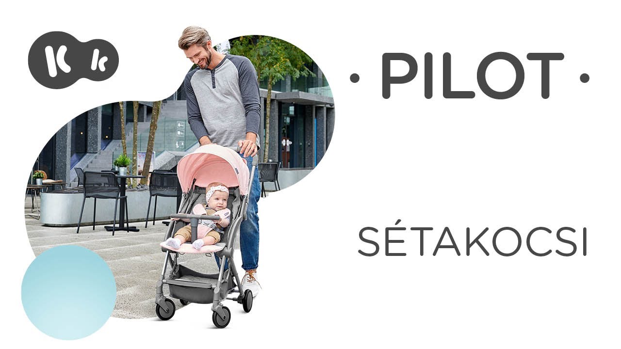 Kinderkraft PILOT könnyű, kompakt sportbabakocsi | vállpánttal szállításhoz