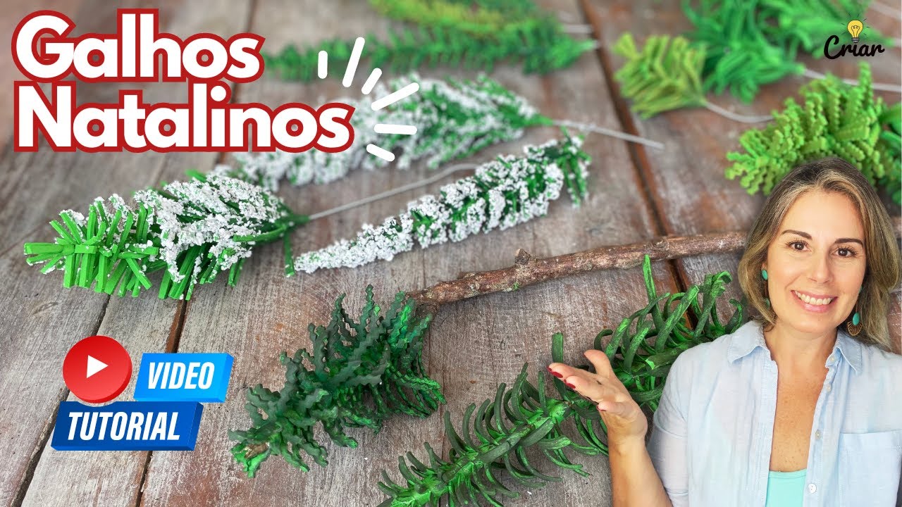 COMO FAZER GALHOS DE NATAL | Diy fácil e barato!