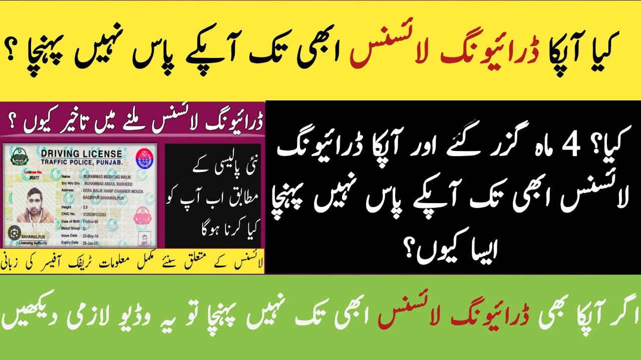 Driving License late q aa rhy han | kia 4 month se abhi tk apka license ni aya | watch full video