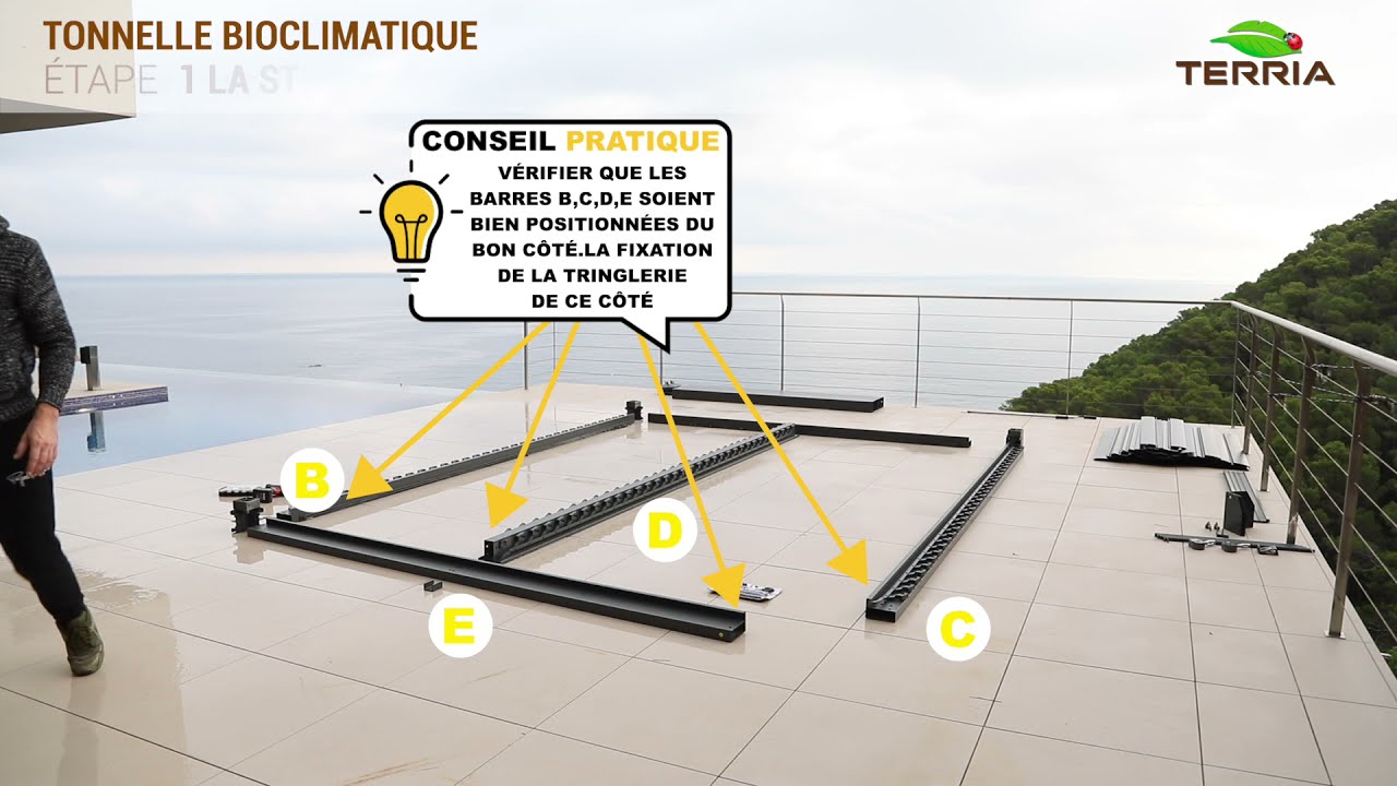 TUTORIEL NOTICE DE MONTAGE TONNELLE BIOCLIMATIQUE