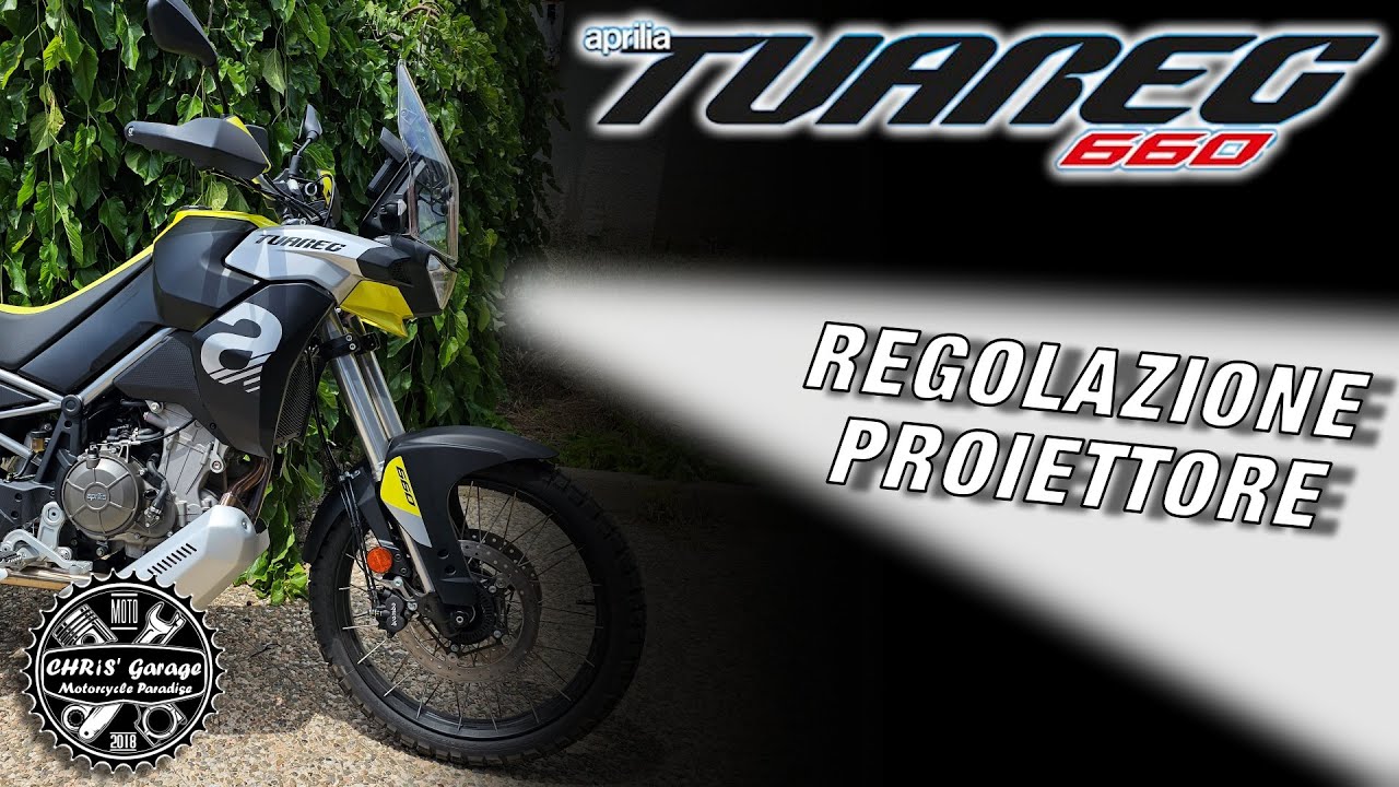 Tuareg 660: Come regolare l'altezza dei fari, regolazione proiettore.