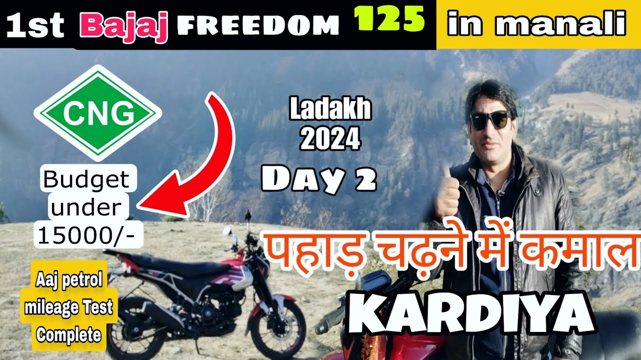 FIRST CNG BIKE IN LADAKH RIDE ON BAJAJ FREEDOM 125 | Ep.2 | AMBALA TO MANALI🔥