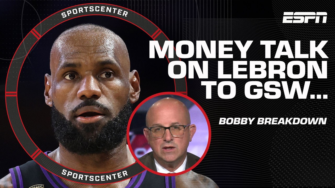 Bobby Marks CRUNCHES THE NUMBERS of LeBron James to the Warriors 🤔💰 | SportsCenter