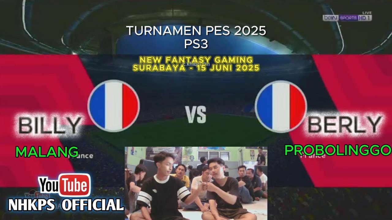 (GROUP STAGE) BILLY VS BERLY !!  - Turnamen PES 2025 PS3 New Fantasy Gaming - SURABAYA