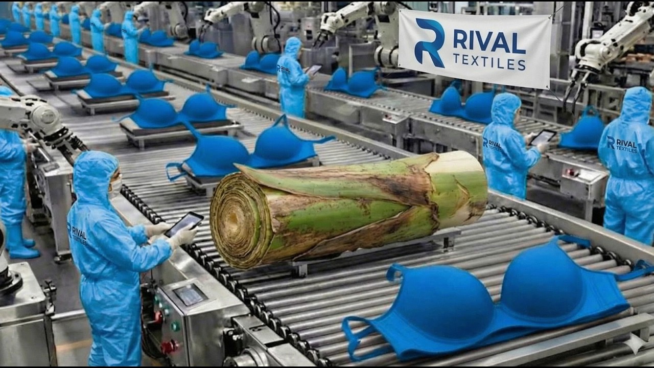 How Banana Plant Waste Is Turned Into Women’s Underwear ♻️ | Inside a Massive Eco Textile Factory