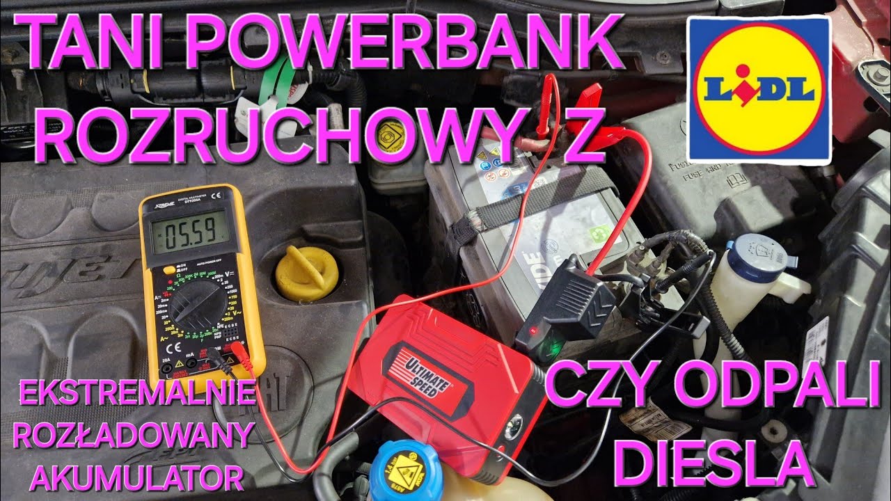 ✅️ Powerbank Rozruchowy z LIDLA ➡️ TEST Czy Odpali Diesla ⁉️ Booster Rozruchowy