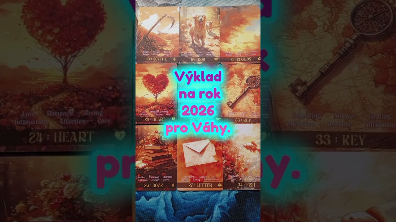 ♎ Znamen&iacute; V&aacute;hy - V&yacute;klad karet na rok 2026♎