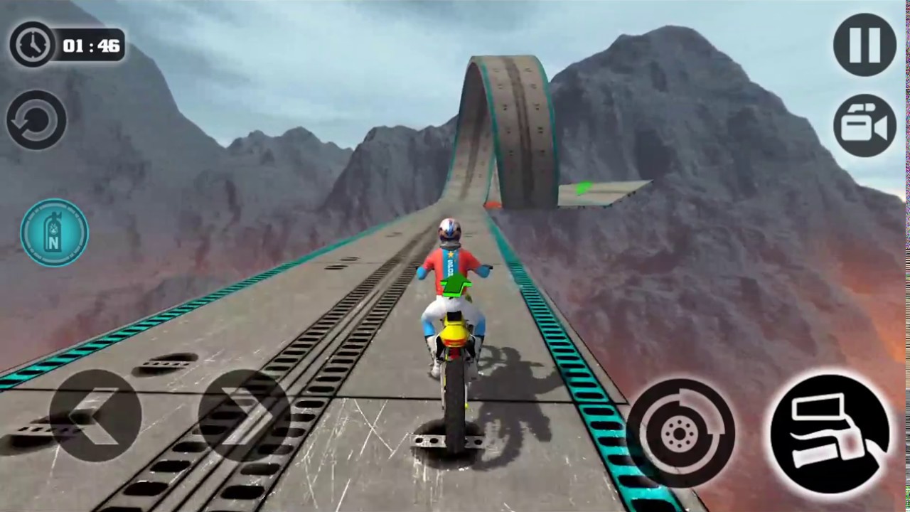 Impossible Motor Bike Tracks Game Play - Android Games