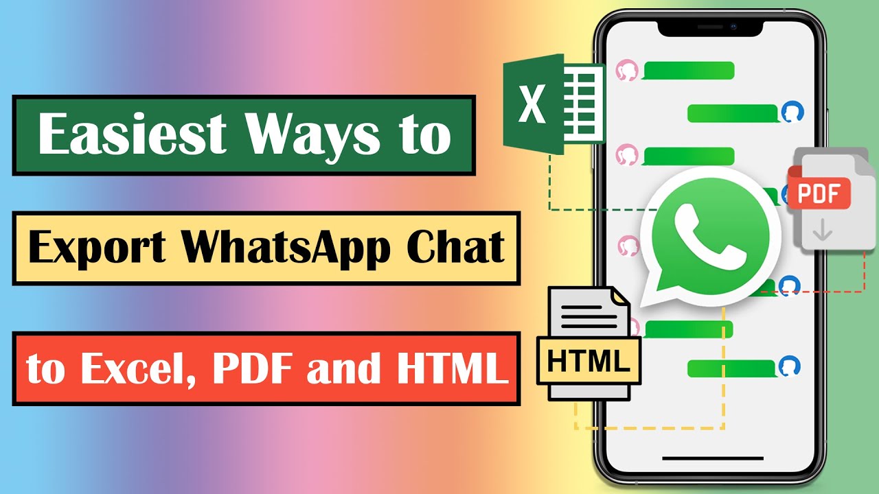 Как экспортировать чат WhatsApp в Excel и HTML [2024]