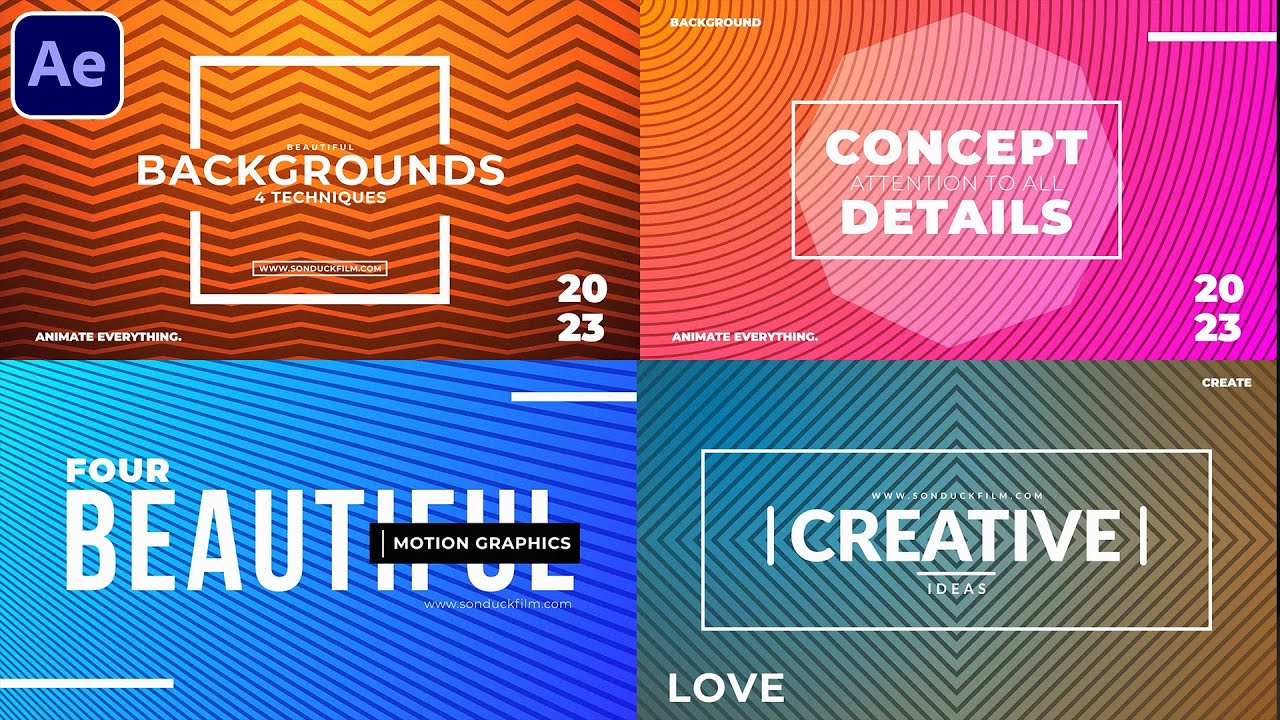 Создавайте красивые цветные фоновые анимации в After Effects