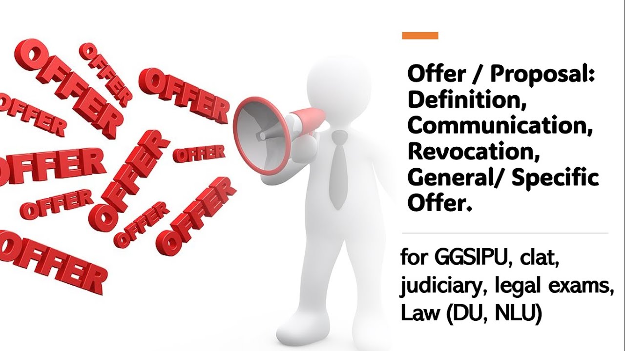 Offer/Proposal, Communication Definition